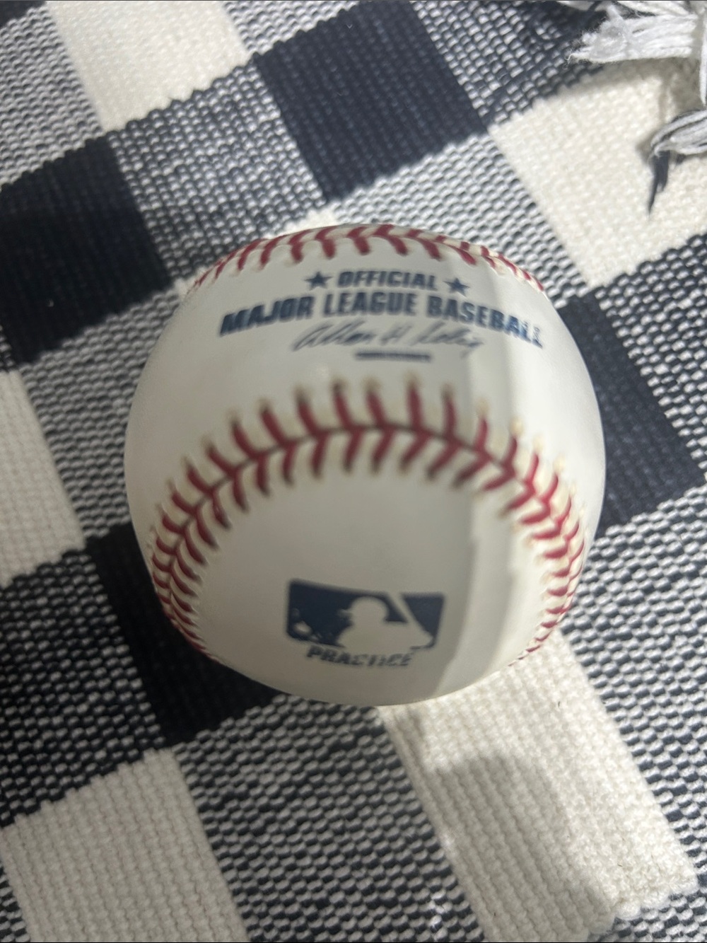 Rawlings White Baseball with Red Stitching